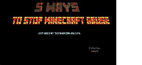 Image result for Minecraft Abuse Tutorial
