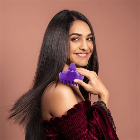 Kloy Hair Scalp Massager - Purple – Ingens Tradecom Pvt. Ltd.
