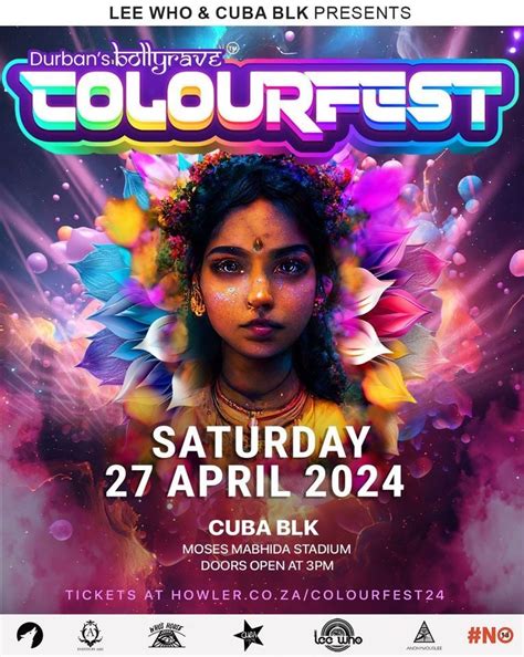 BollyRave Festival - ColourFest 2024, Cuba Lounge BLK, Durban, February ...