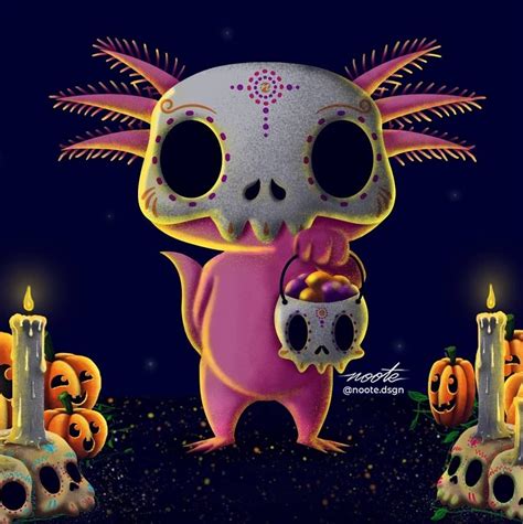 Ajolote Calaverita II | Arte urbano en mexico, Arte azteca, Obras de ...