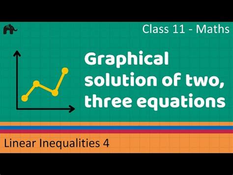 Graphical solution of one equation (Part - 3) - linear inequalities ...