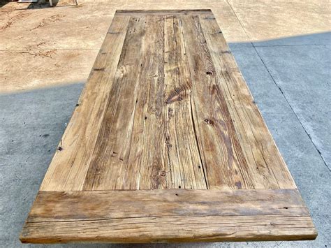 Reclaimed Wood Dining Table Top Farmhouse Furniture, Unique Dining ...