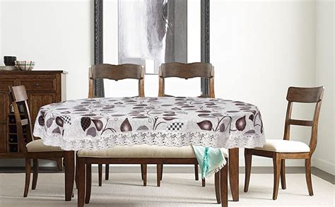 Buy Stylista 4 to 6 Seater Table Cover Oval Shaped WxL 54x78 inches ...