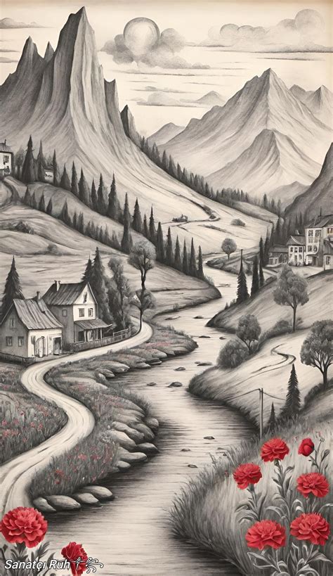 Nature Drawing Pencil Sketches