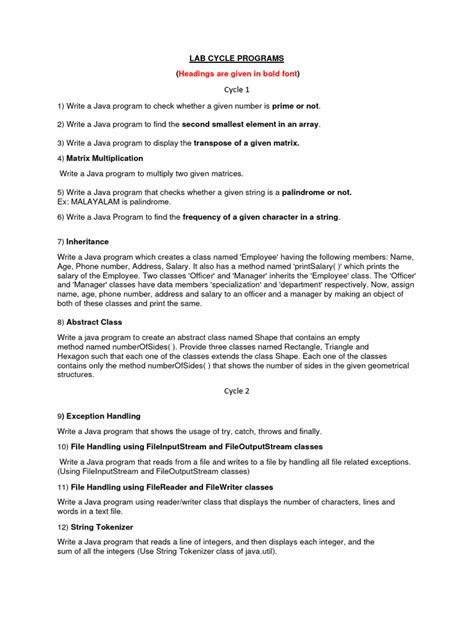 Image result for Java Lab Programs