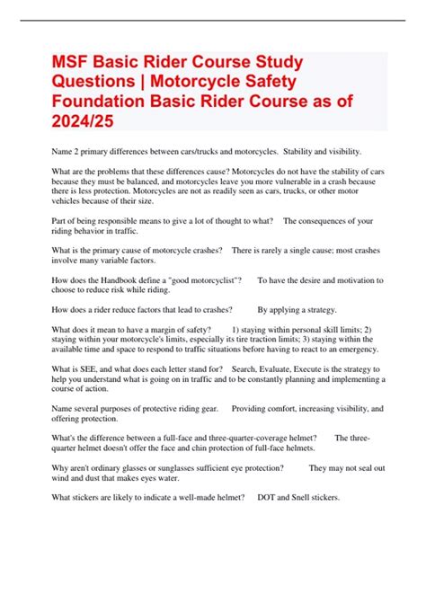 MSF Basic Rider Course 的图像结果