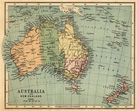 Antique Australia Map - Old Map of Australia