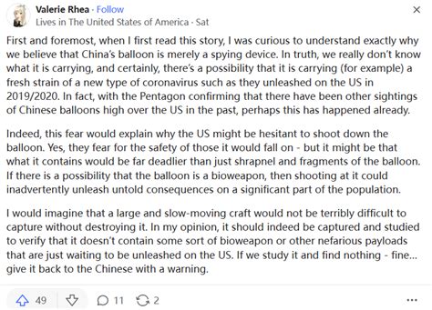 美方声称在拉美上空发现第二个中国气球 中方回应_手机新浪网
