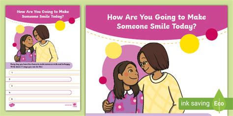 Making People Smile Activity | Emotional Literacy