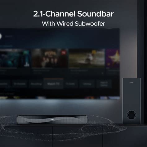 boAt Aavante Bar A1040 - 50W 2.1 Channel with Wired Subwoofer Bluetooth ...