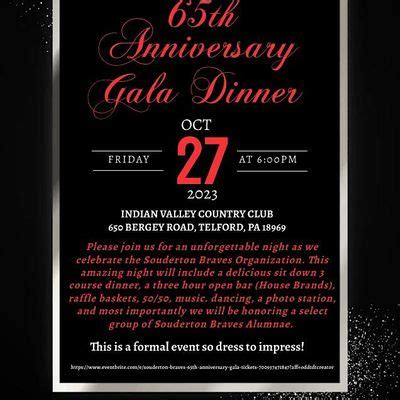 SOUDERTON BRAVES 65TH ANNIVERSARY GALA, Indian Valley Country Club ...