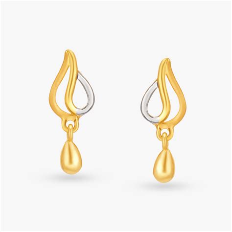 Contemporary Grace Drop Earrings