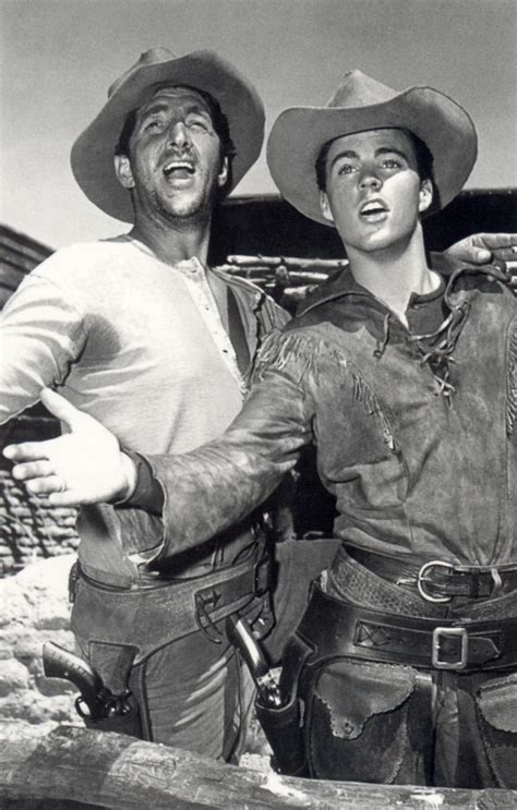 Ricky Nelson & Dean Martin on the set of Rio Bravo (1959) | Ricky ...