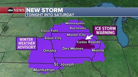 Friday weather: Ice storm warnings cover Midwest, as arctic blast slams ...
