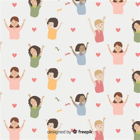 International women pattern | Free Vector