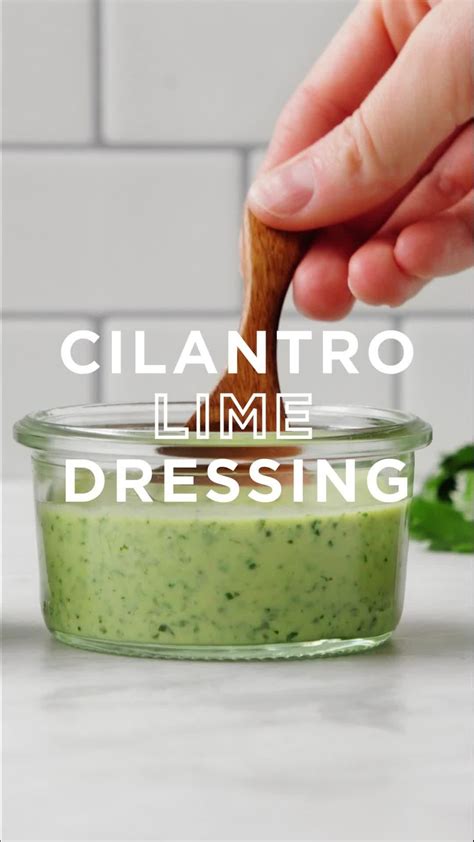 Cilantro Lime Dressing in 2024 | Salad dressing recipes homemade ...