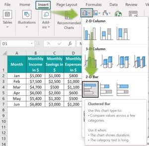 Chart Examples in Excel 的图像结果