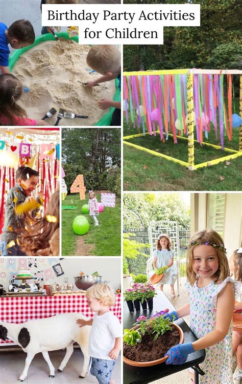 25 Best Birthday Party Activities for Children | Outdoors birthday ...