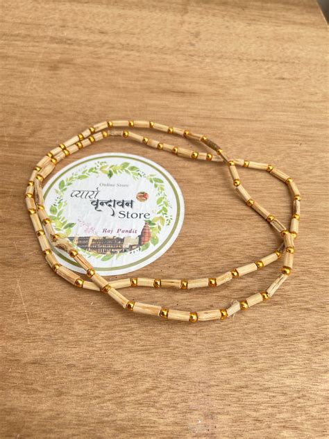 Ladies 2 Round Tulsi Mala – Pyaro Vrindavan Store