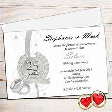 25 Wedding Anniversary Invitation Cards by Free 25th Wedding Anniversary Invitations Free Templates 25 Wedding Anniversary Invitation Cards
