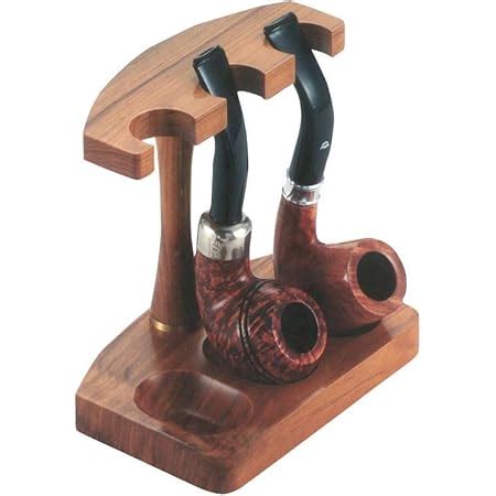 Buy Leo Barba Wooden Smoking Pipe Stand for 3 Hoop, Tobacco Pipe Rack ...