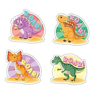BIRD'S MIND® Set of 4 Cute Dinosaur Cartoon Characters Printed Fridge ...