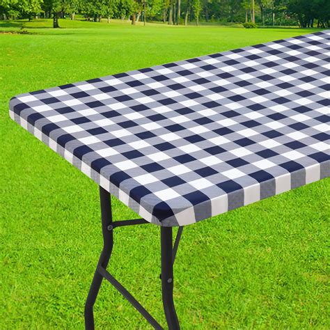 Amazon.com: Smiry Rectangle Picnic Table Cloth, Elastic Waterproof ...