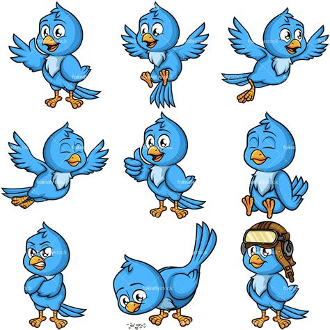 Bluebird Cartoon Clipart
