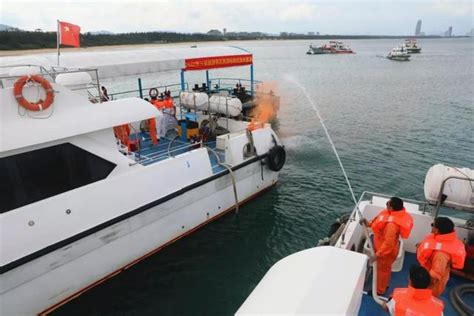 蜈支洲島開展旅遊船舶海上防污染演練，提升應急處置能力 - 每日頭條