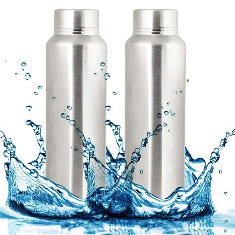 Stainless Steel Fridge/Refrigerator Water Bottle 1 Litre(1000ml) Silver ...