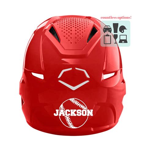 Custom Baseball Decal / Baseball Helmet Decal / Baseball Player Decal ...