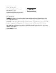 Image result for Proposal Memo Examples