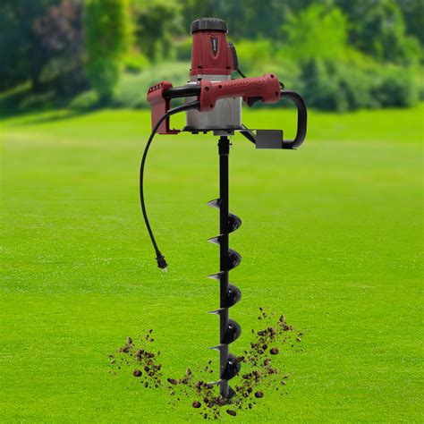 192rpm Powerful Electric Corded Digger Post Hole Auger 2 Drill Bit ...