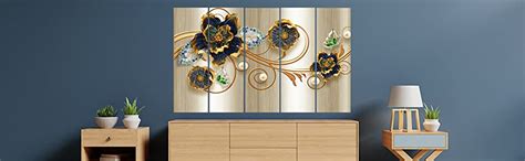 CN RETAILS Set Of 5 Wall Painting multiple Frame For Home Decoration ...