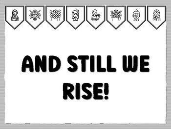 AND STILL WE RISE! Women's History Bulletin Board Kit school resource ...