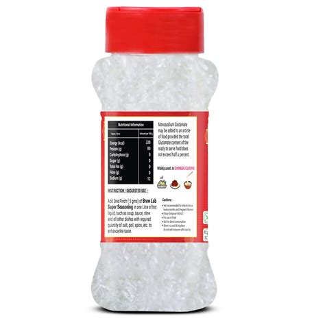 Brew Lab Super Seasoning Monosodium Glutamate-100 gm | Chinese Salt ...