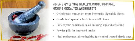 Buy KLEO 5" Wide Black Natural Stone Mortar and Pestle Set as Spice ...