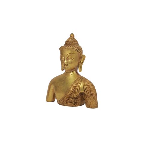 Brass 7.5in Buddha Bust – Ragaarts
