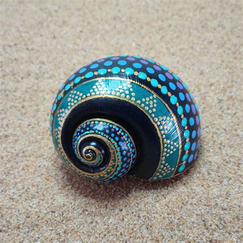 Turquoise indigo and purple sea snail shell – Artofit
