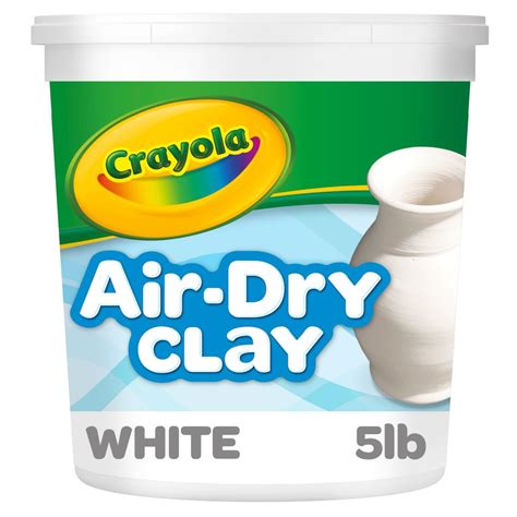 Crayola Air Dry Clay (5lbs), Natural White Modeling Clay for Kids ...