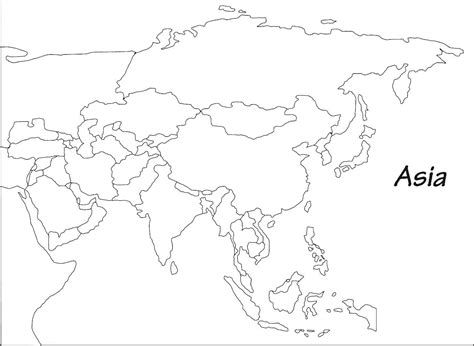 Asia Map Blank 的图像结果