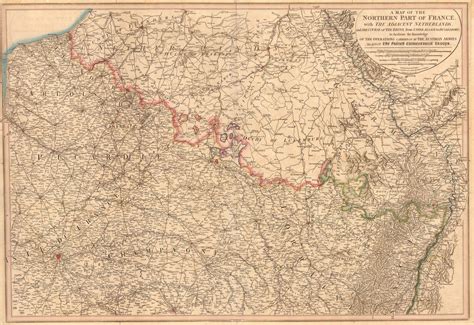 William Faden, Northern France and Southern Belgium, 1795 | The Map House