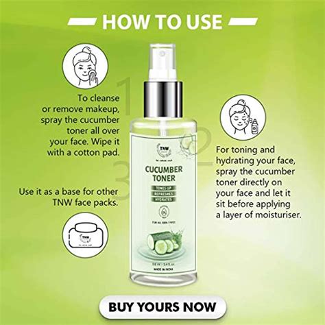 Buy TNW-THE NATURAL WASH COMBO OF CUCUMBER TONER & UNDER EYE CREAM ...