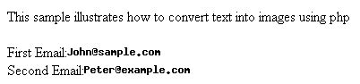 Convert text to image in php | Web development scripts
