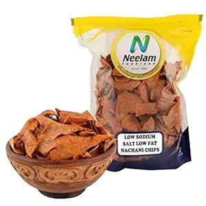 Neelam Foodland LESS OIL & Sodium Salt Nachani Chips, 400 g : Amazon.in ...