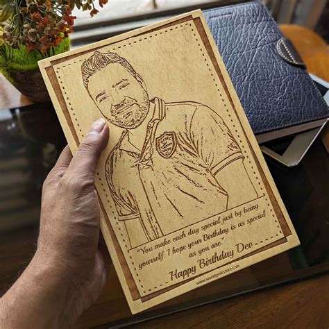 Family Birthday Gift - Custom Engraved Wooden Frame - woodgeekstore