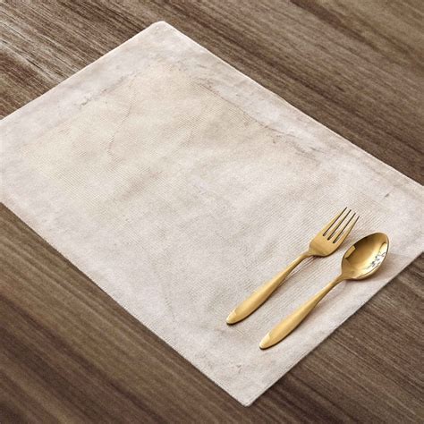 Buy Glimmer Brixa Velvet Finish Foil Print Placemat from Home Centre at ...