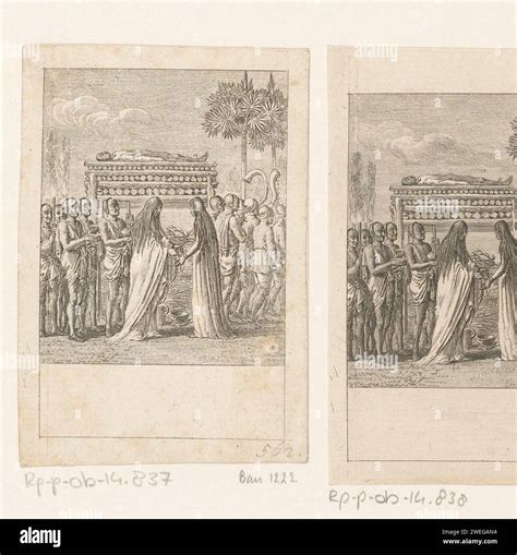 Voluntary combustion of the widow, Daniel Nikolaus Chodowiecki, 1786 ...