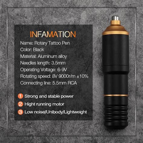 ⚡️Buy Maxbell Aluminum Rotary Cartridge Tattoo Pen Gun Beginner's Liner ...