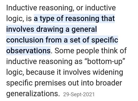 Definition and characterstics of induction logic - Brainly.in